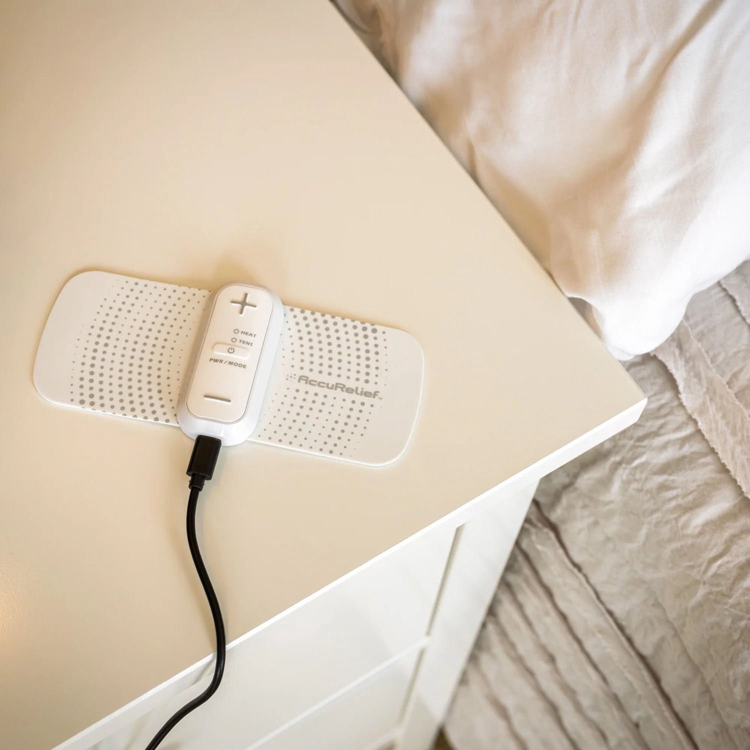 slide 2 of 8, Accurelief Menstrual Pain Relief Tens With Heat, 1 ct