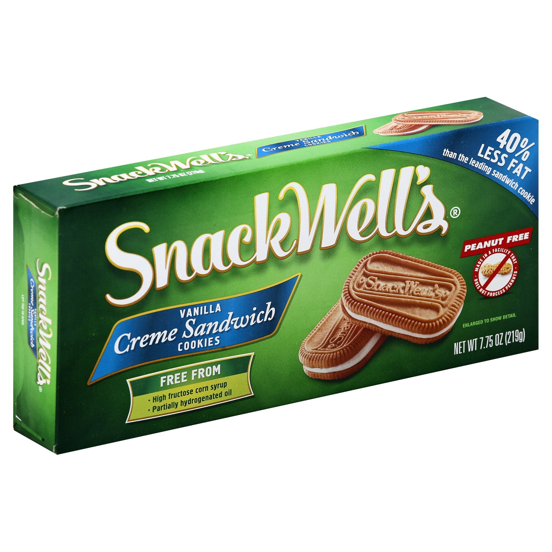 slide 1 of 1, SnackWell's Vanilla Creme Sandwich Cookies, 7.75 oz