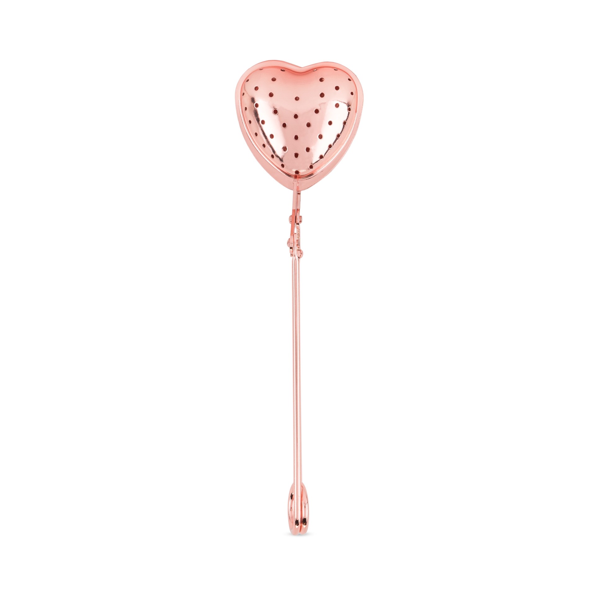 slide 1 of 5, Pinky Up Rose Gold Heart Tea Infuser, 1 ct