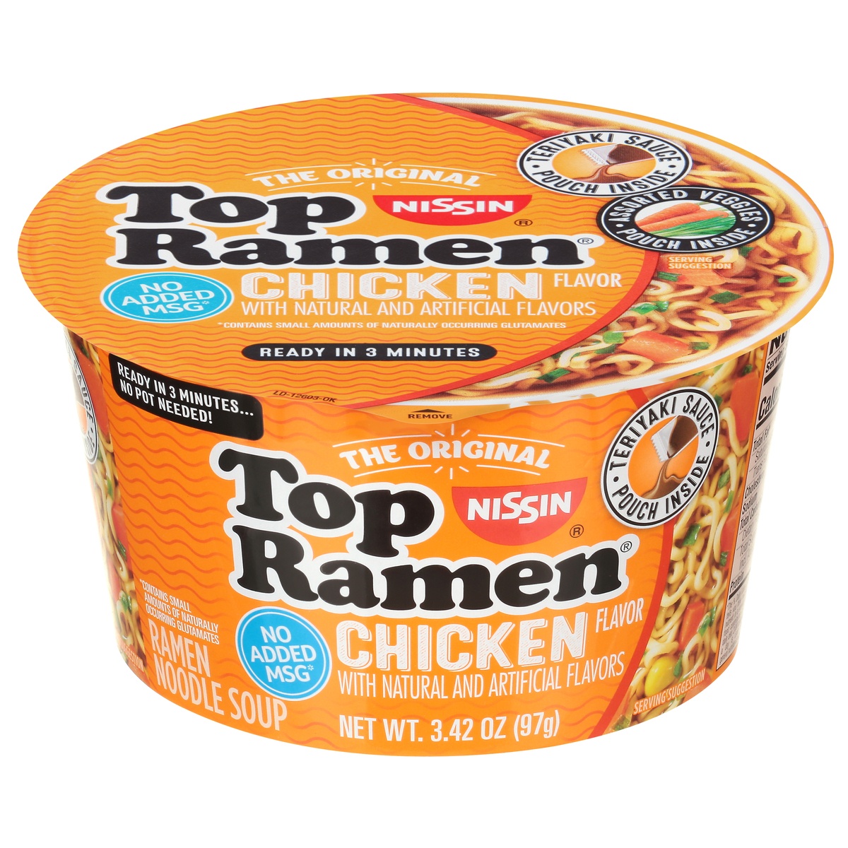 slide 1 of 1, Top Ramen Bowl Chicken - 3.42oz, 