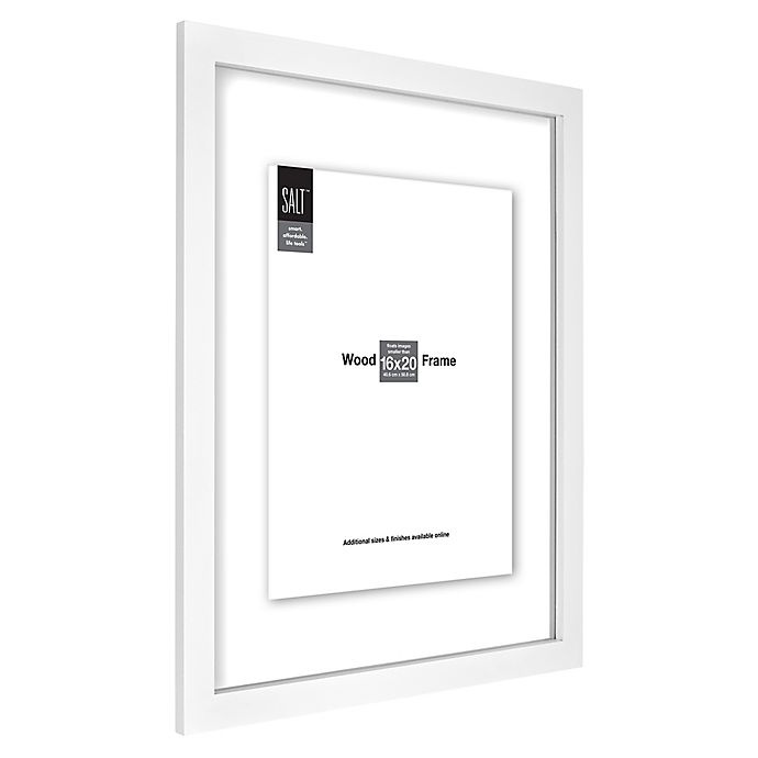 slide 2 of 2, SALT Floating Wall Picture Frame - White, 16 in x 20 in