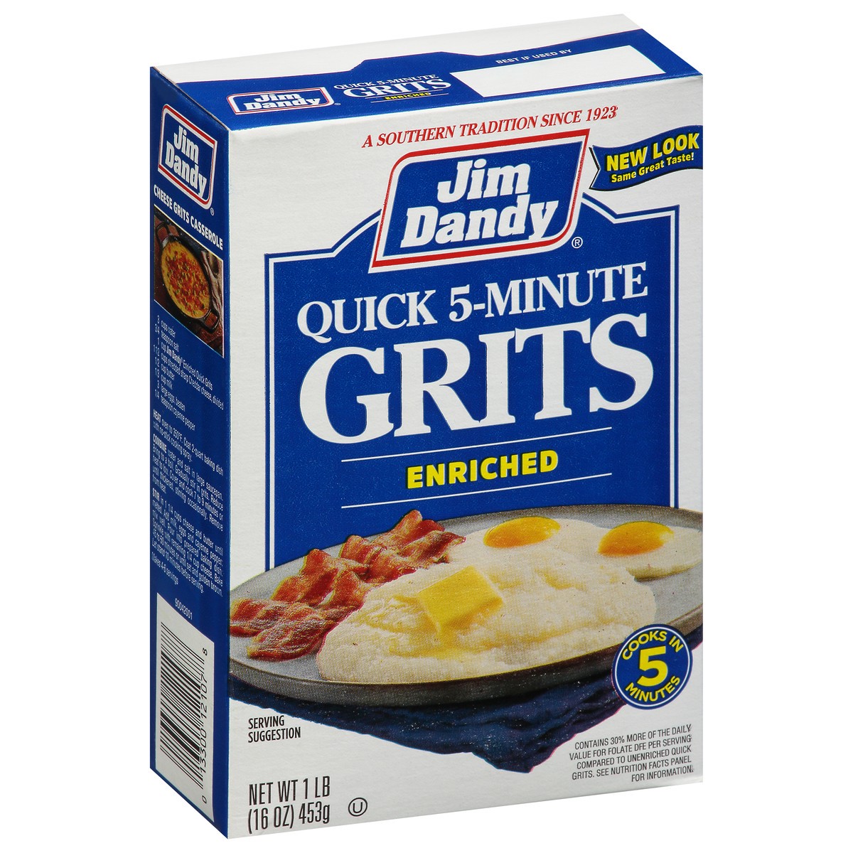 slide 11 of 13, Jim Dandy Enriched Quick 5-Minute Grits 1 lb Box, 1 lb