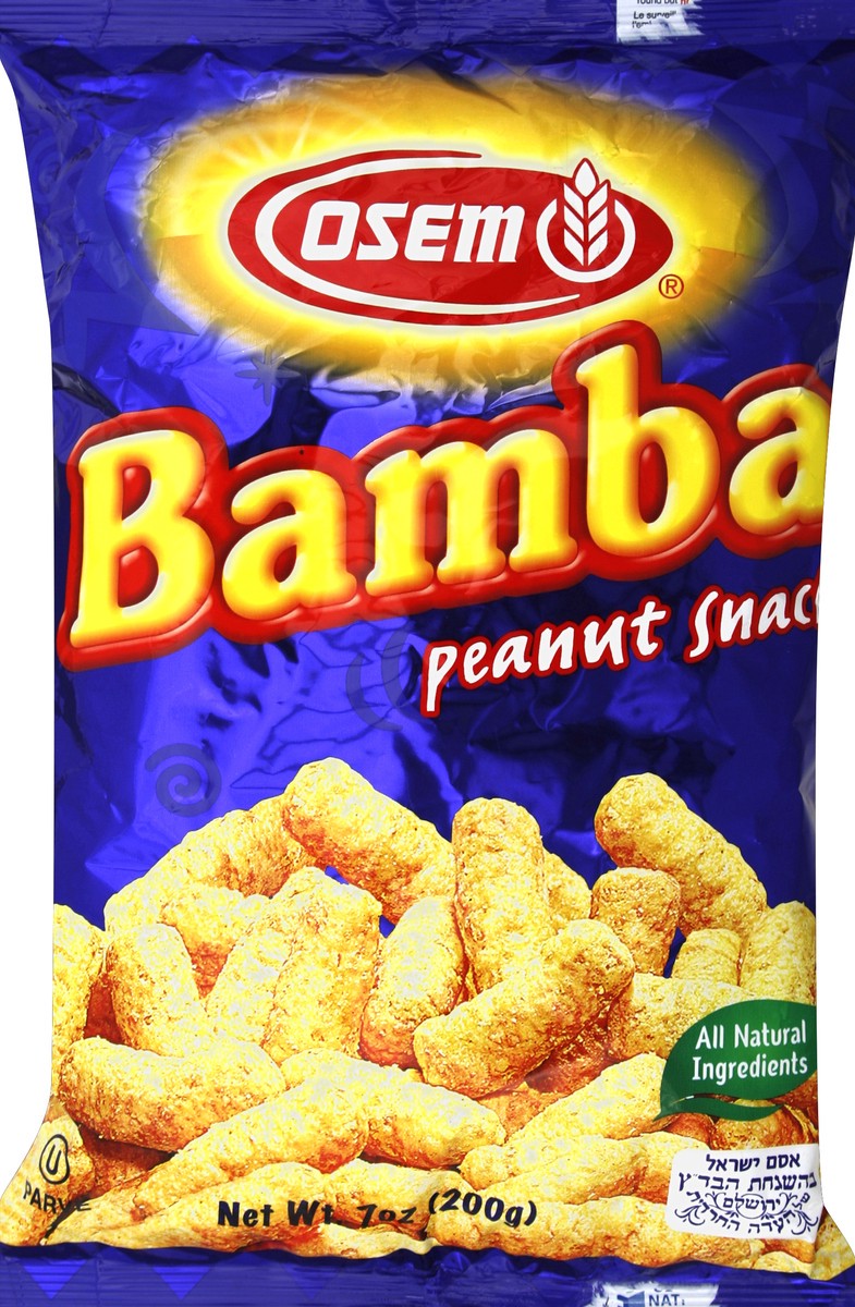 slide 4 of 5, Osem Bamba Peanut Snack - Kosher For Passover, 7 oz