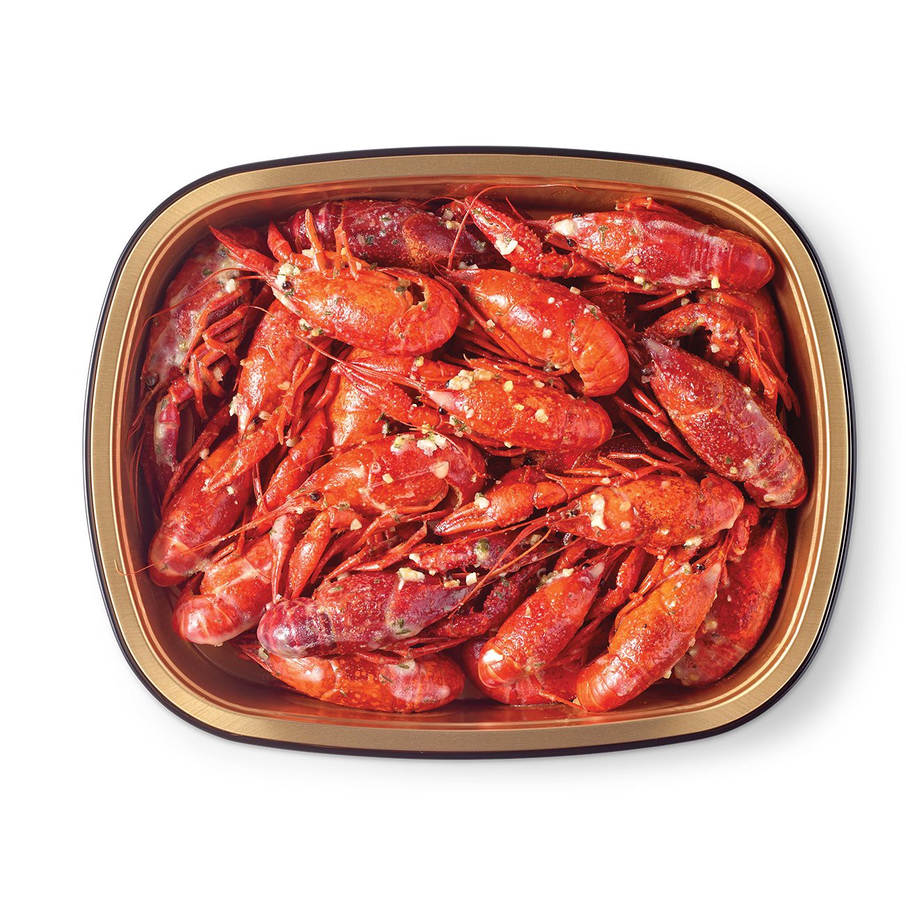 slide 1 of 1, Bayou Boil House by H-E-B Creole-Seasoned Cooked Crawfish - Cajun Butter, per lb