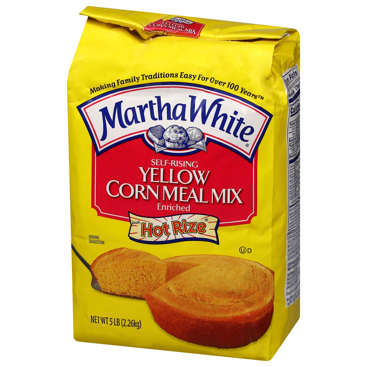 slide 3 of 13, Martha White Self Rising Yellow Corn Meal Mix with Hot Rize, 5 Lb Bag, 5 lb