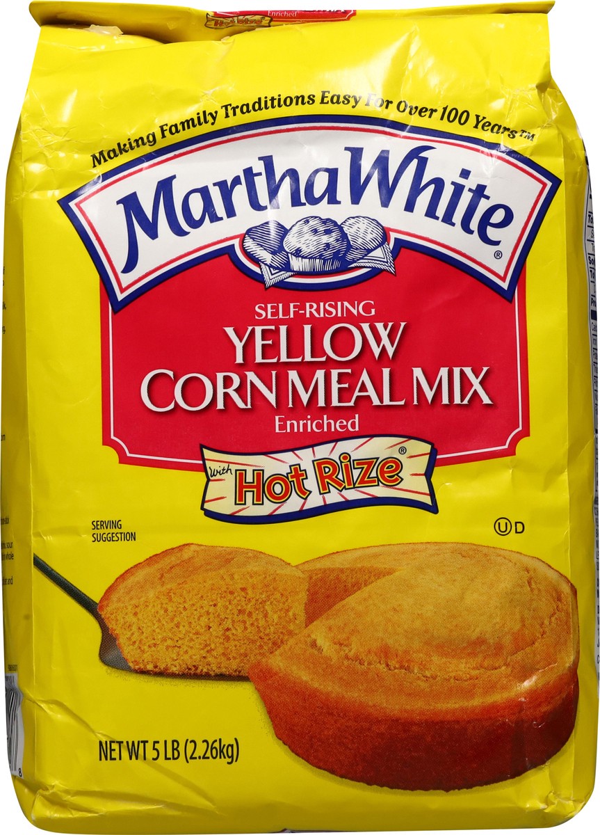 slide 8 of 13, Martha White Self Rising Yellow Corn Meal Mix with Hot Rize, 5 Lb Bag, 5 lb