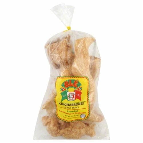 slide 1 of 1, Olé Mexican Foods Pork Skin Chicharo, 5 oz