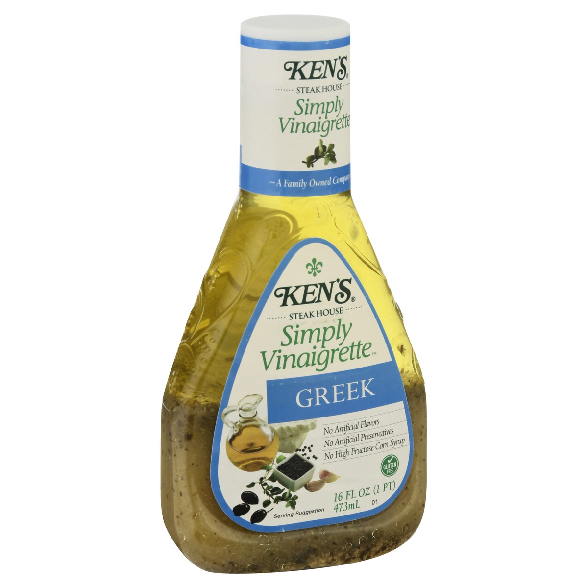 slide 5 of 12, Ken's Steak House Simply Greek Vinaigrette, 16 fl oz