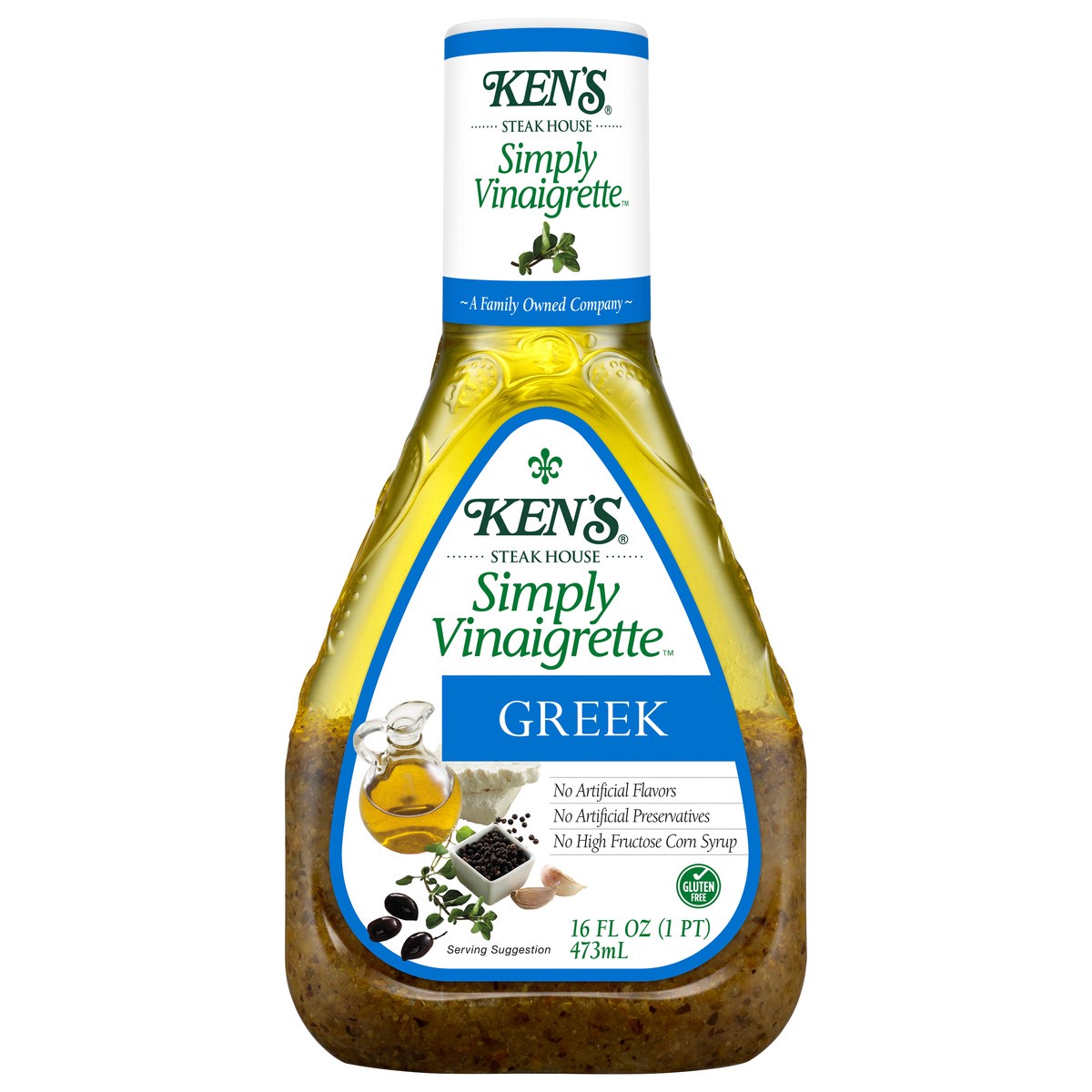 slide 1 of 12, Ken's Steak House Simply Vinaigrette Greek Dressing 16 fl oz, 16 fl oz