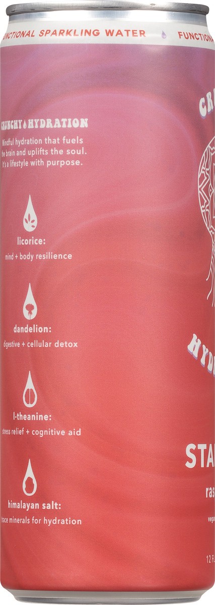 slide 7 of 14, Crunchy Hydration Stabilize Raspberry Functional Sparkling Water 12 fl oz, 12 fl oz