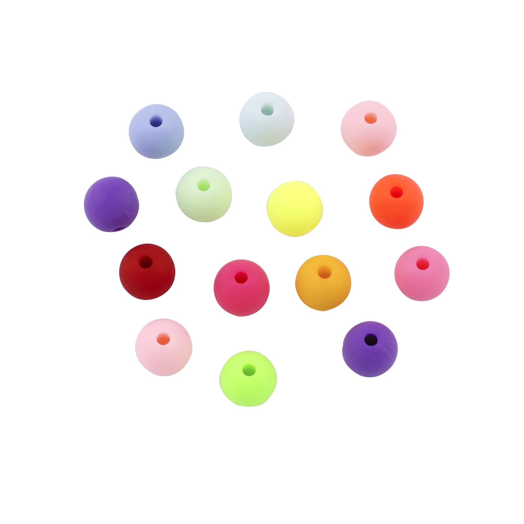 slide 2 of 3, Multicolor Round Beads Set By Bead Landing, 10 mm