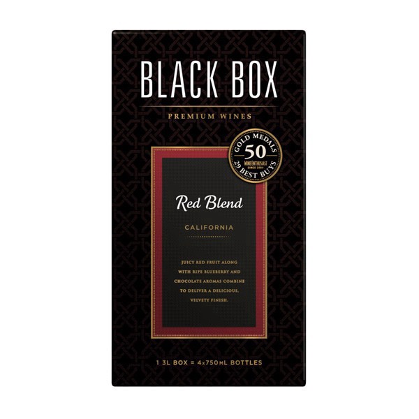 slide 12 of 13, Black Box Red Wine, Red Blend, 3 liter