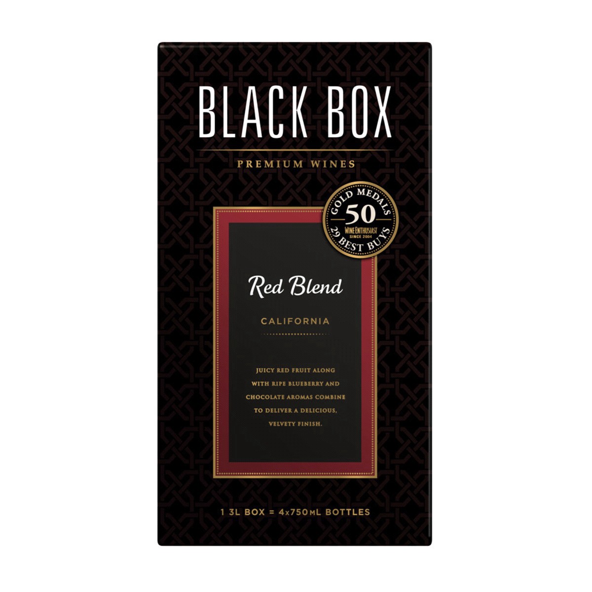 slide 13 of 13, Black Box Red Wine, Red Blend, 3 liter