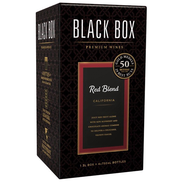 slide 4 of 13, Black Box Red Wine, Red Blend, 3 liter