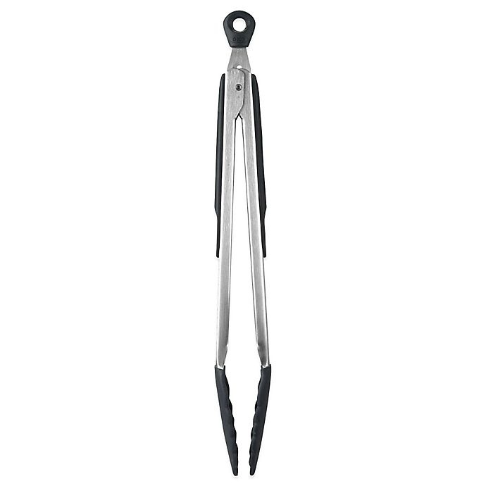 slide 1 of 3, OXO Good Grips Tongs with Silicone Heads, 12 in