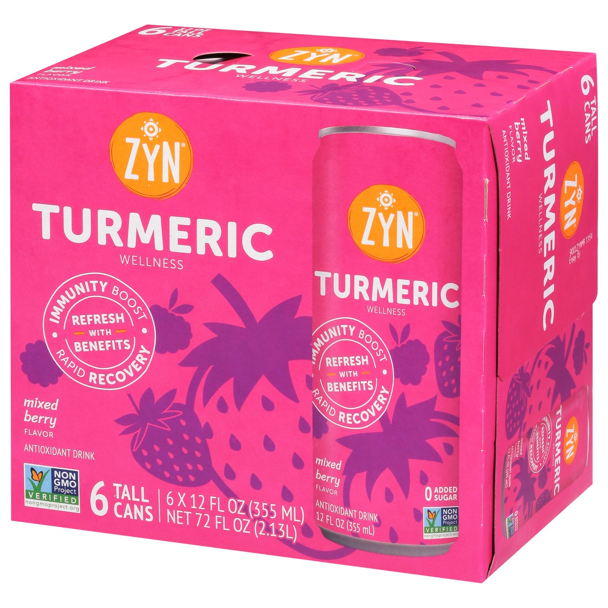 slide 8 of 11, Zyn Tumeric Mixed Berry - 72 fl oz, 72 fl oz