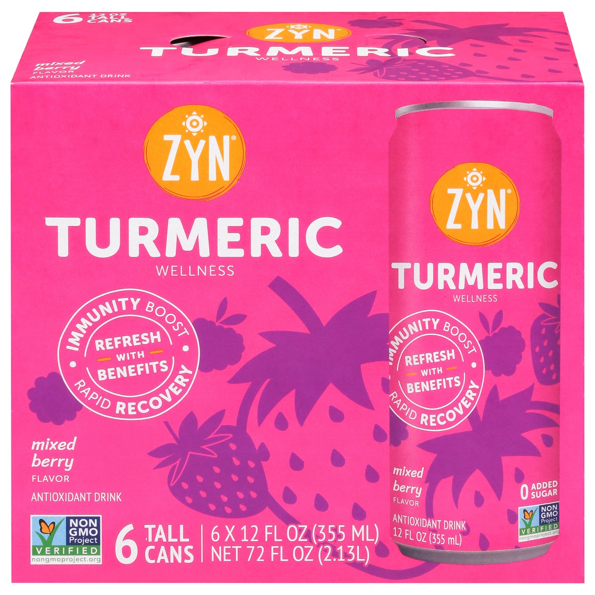 slide 1 of 11, Zyn Tumeric Mixed Berry - 72 fl oz, 72 fl oz