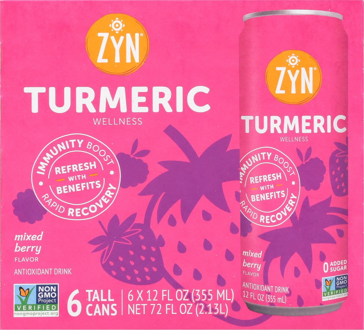 slide 7 of 11, Zyn Tumeric Mixed Berry - 72 fl oz, 72 fl oz