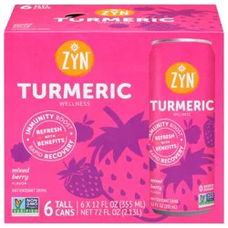 ZYN Turmeric Wellness Mixed Berry Flavor Antioxidant Drink - 72 fl oz