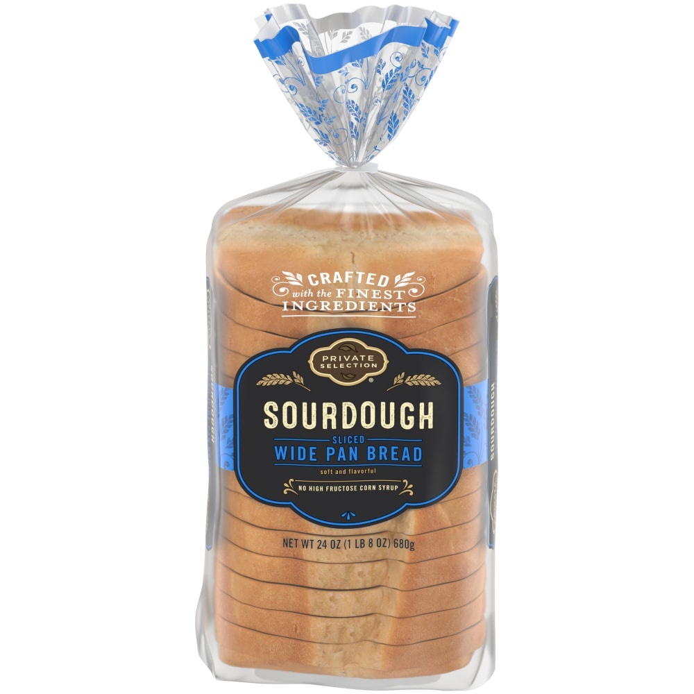 slide 1 of 1, Private Selection Sourdough Wide Pan Sliced Bread, 24 oz