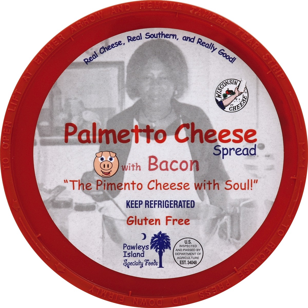 slide 2 of 3, Pawleys Island Specialty Foods Homestyle Pimento Palmetto Cheese with Bacon 11 oz, 11 oz