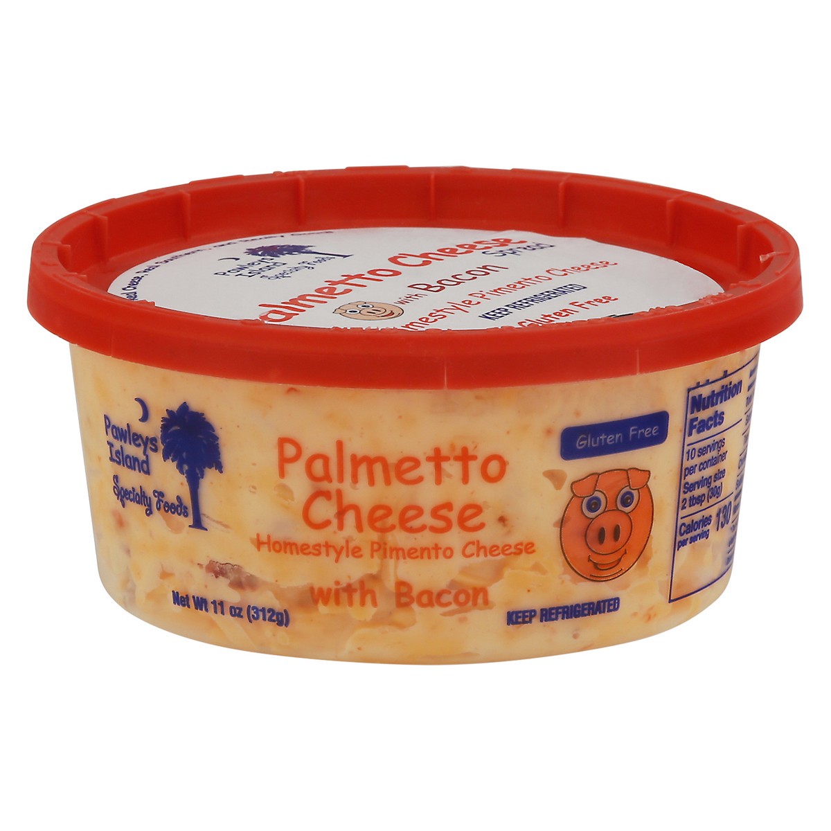 slide 1 of 3, Pawleys Island Specialty Foods Homestyle Pimento Palmetto Cheese with Bacon 11 oz, 11 oz