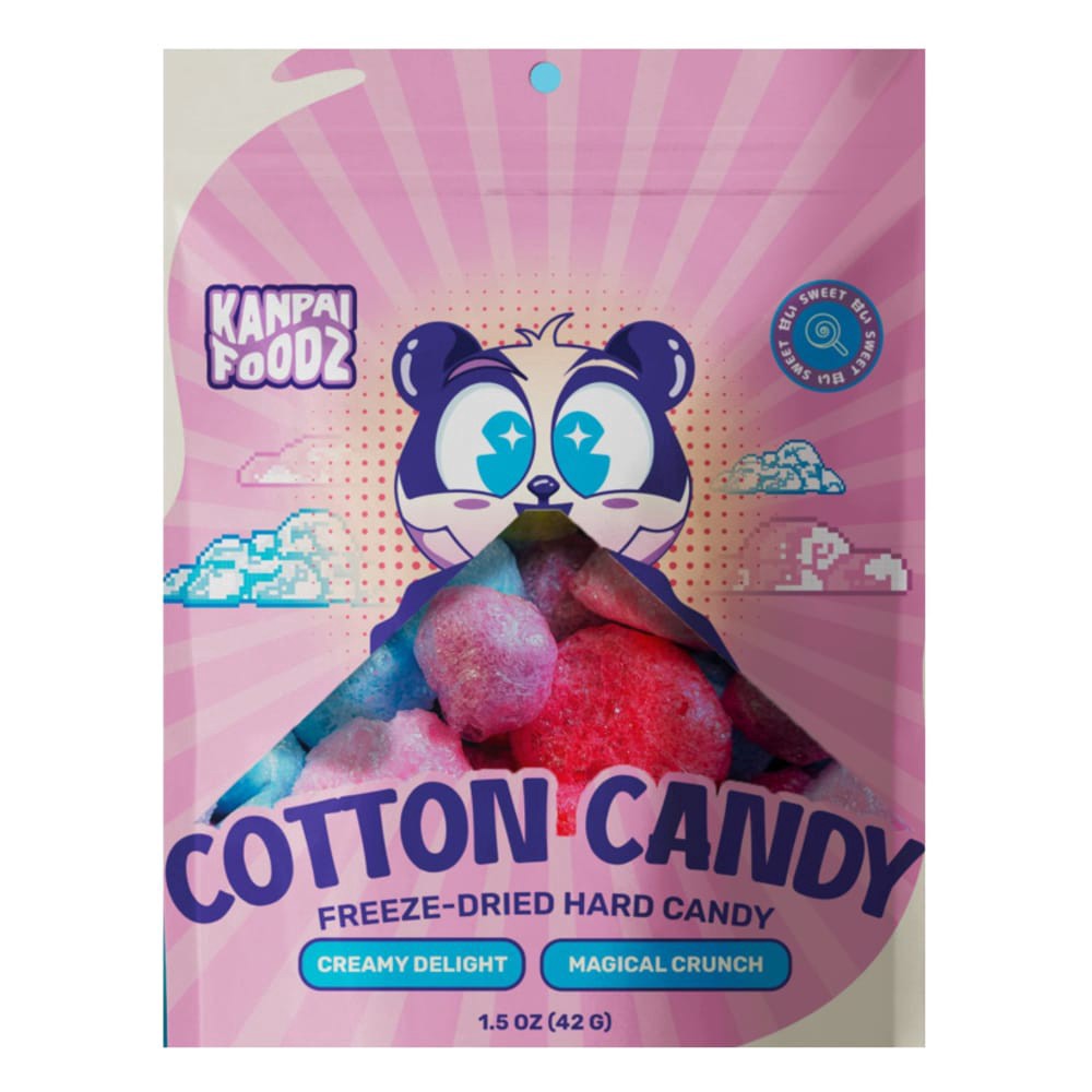 slide 1 of 1, Kanpai Foodz Cotton Candy Freeze-Dried Hard Candy Bag, 1.5 oz