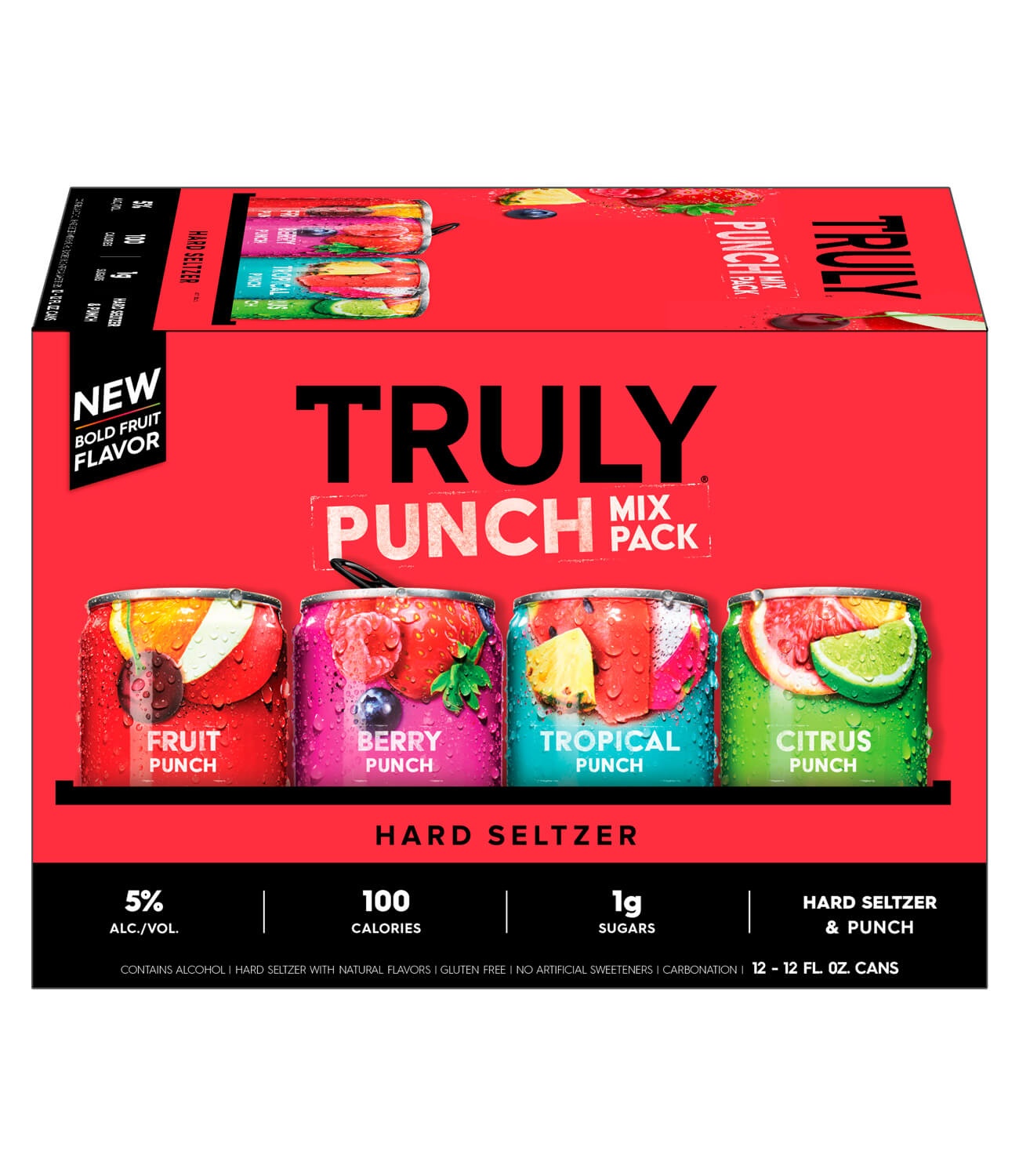 slide 1 of 1, TRULY Hard Seltzer Punch Variety Pack, 12 ct; 12 oz