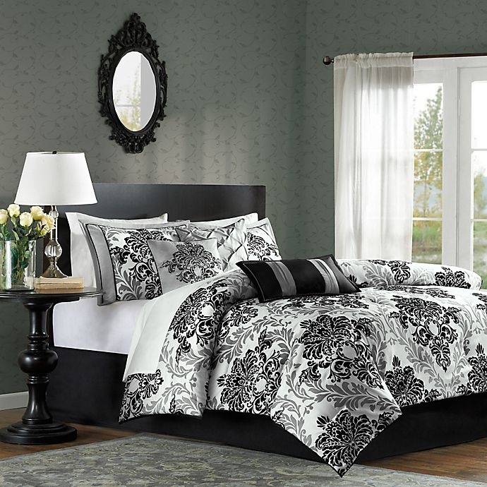 slide 1 of 8, Madison Park Bella Queen Comforter Set, 7 ct