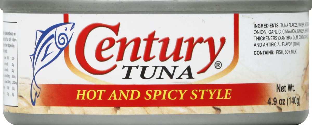 slide 2 of 3, Century Tuna Hot And Spicy, 4.9 oz