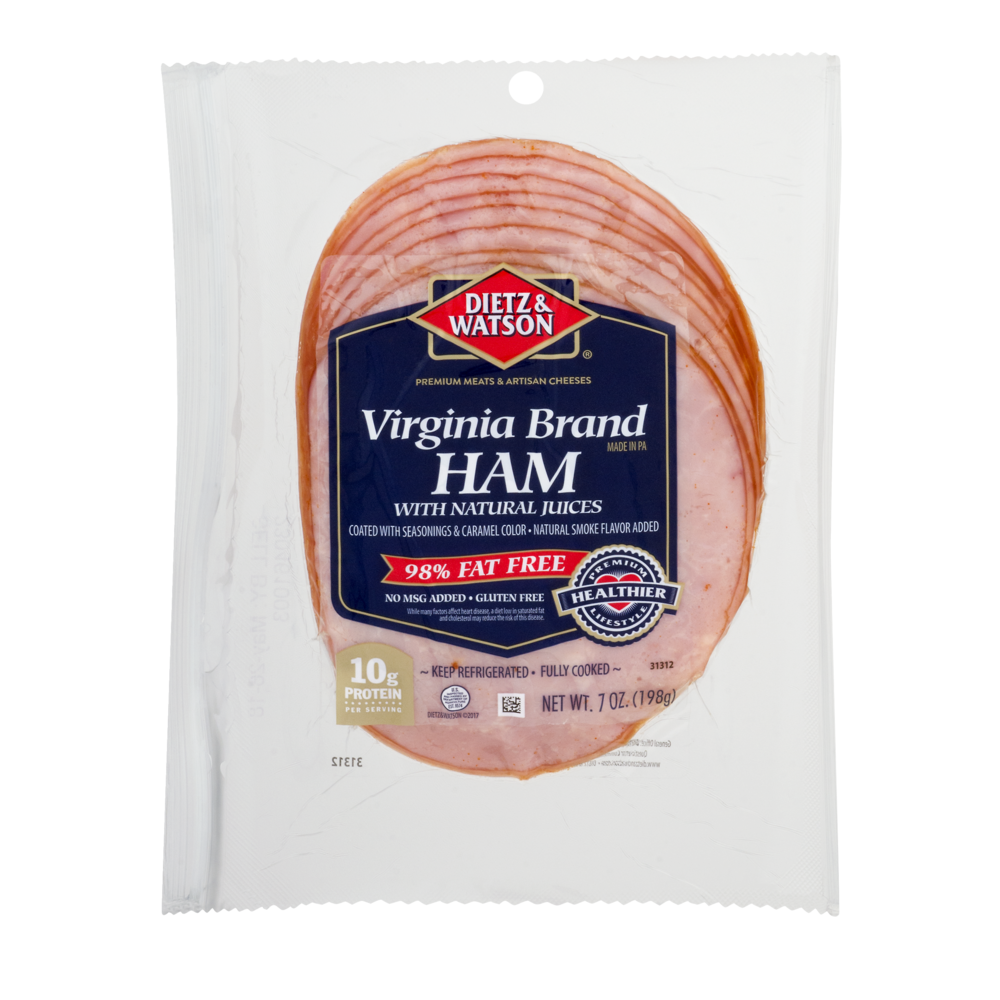 Dietz & Watson Thin Sliced Virginia Baked Ham 7 oz | Shipt