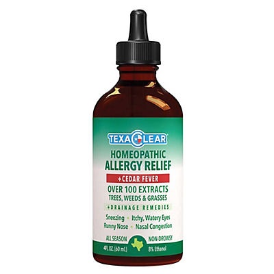 slide 1 of 1, TexaClear Homeopathic Allergy Relief + Cedar Fever, 4 oz