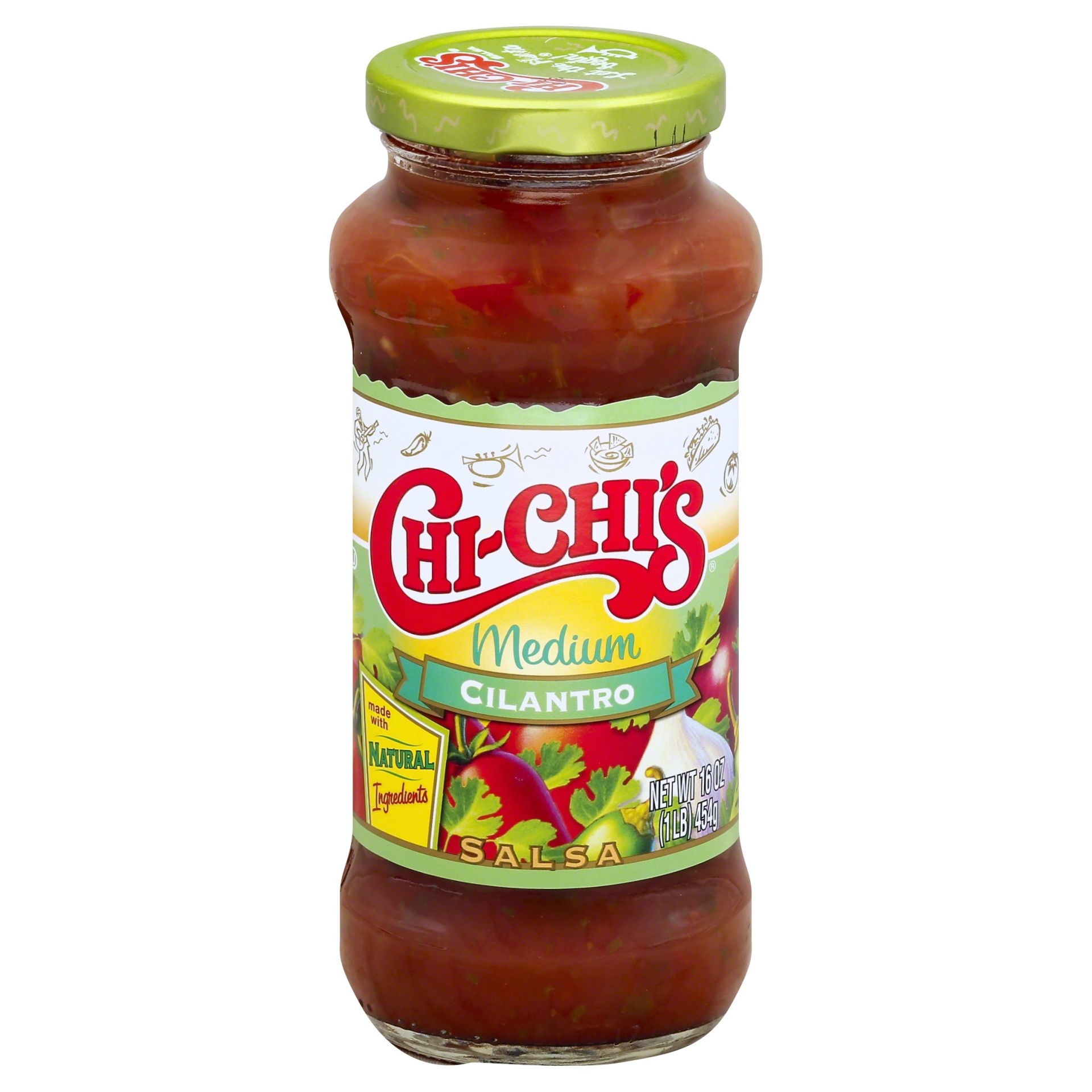 slide 1 of 6, Chi-Chi's Medium Cilantro Salsa, 16 oz