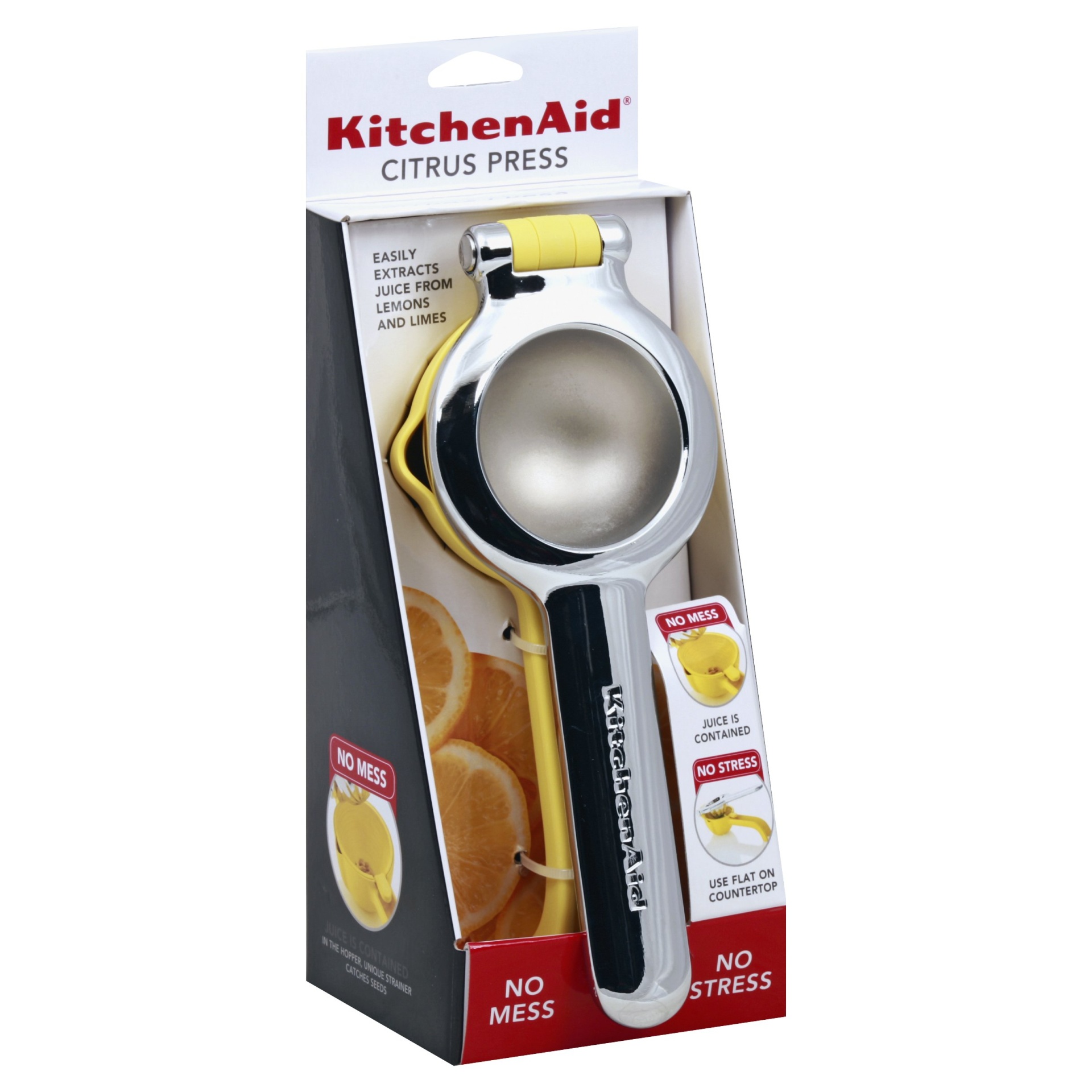 slide 1 of 1, KitchenAid Stainless Steel No Mess Citrus Press, 1 ct