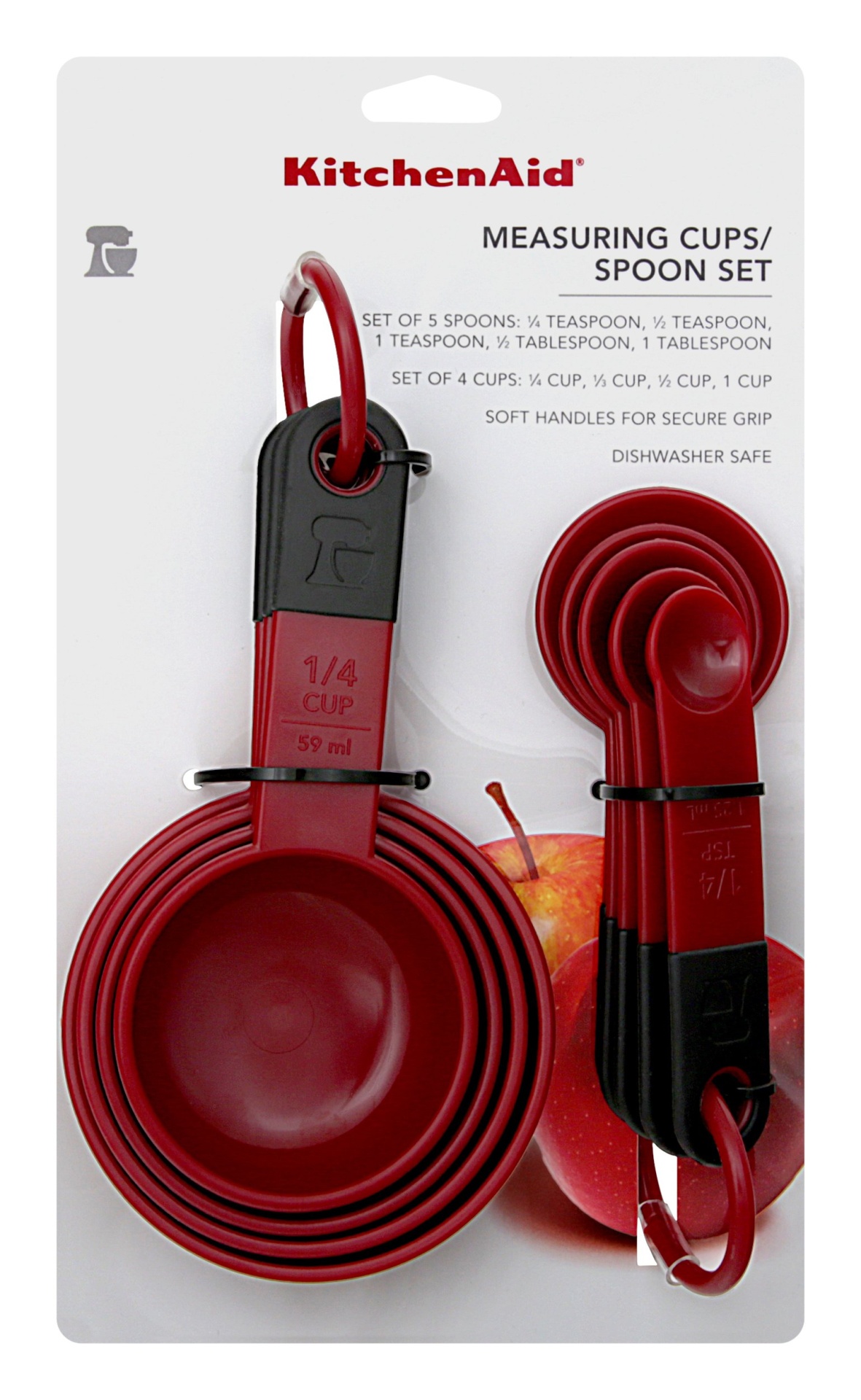 slide 1 of 1, KitchenAid Measuring Set Red, 1 ct