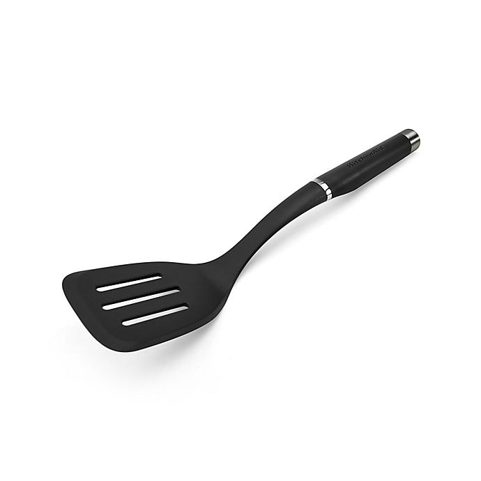 slide 2 of 3, KitchenAid Gourmet Nylon Slotted Turner - Black, 1 ct