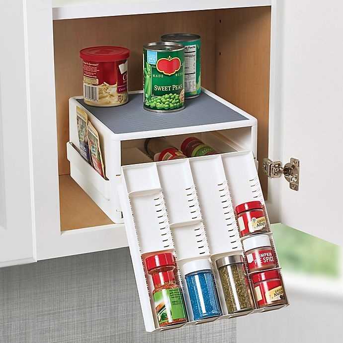 slide 2 of 3, Copco 16-Jar Spice Cabinet Organizer - White, 1 ct