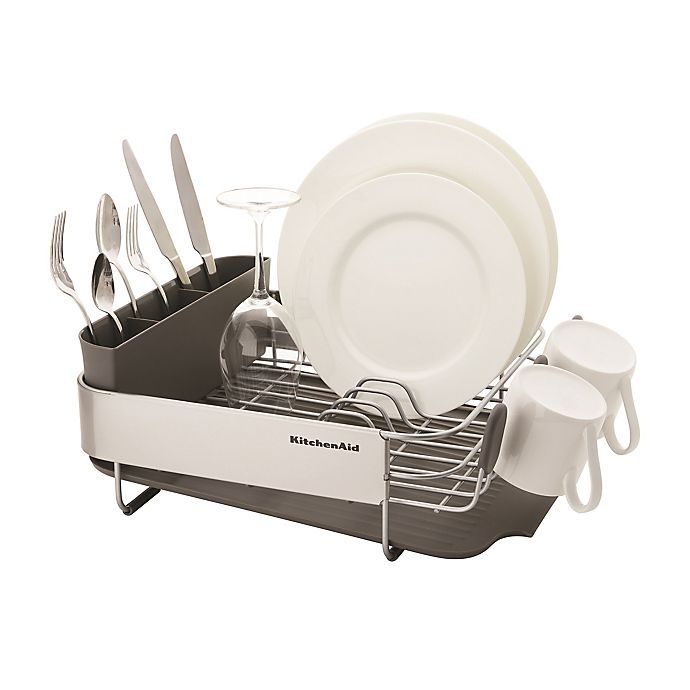 slide 2 of 5, KitchenAid Compact Stainless Steel Dish Drying Rack, 1 ct