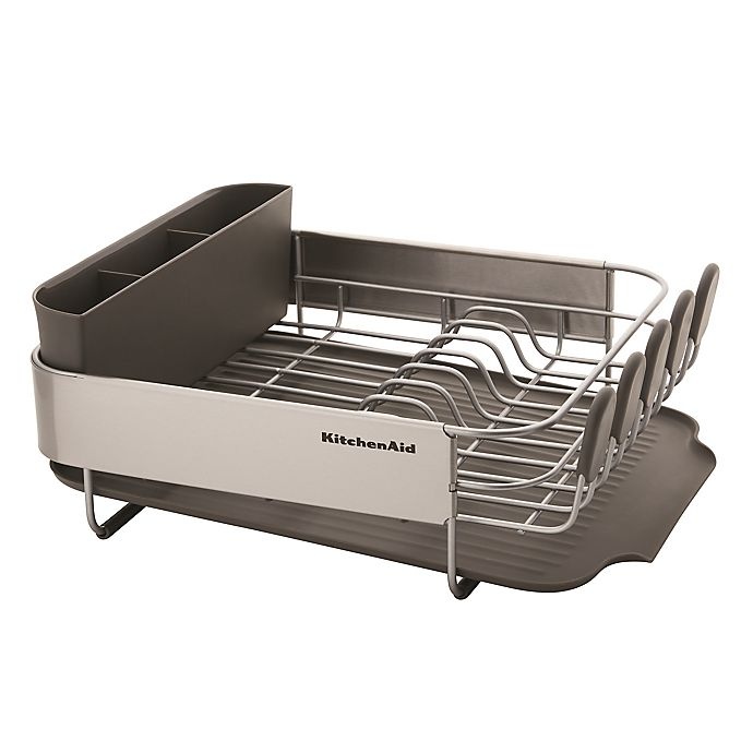 slide 4 of 5, KitchenAid Compact Stainless Steel Dish Drying Rack, 1 ct