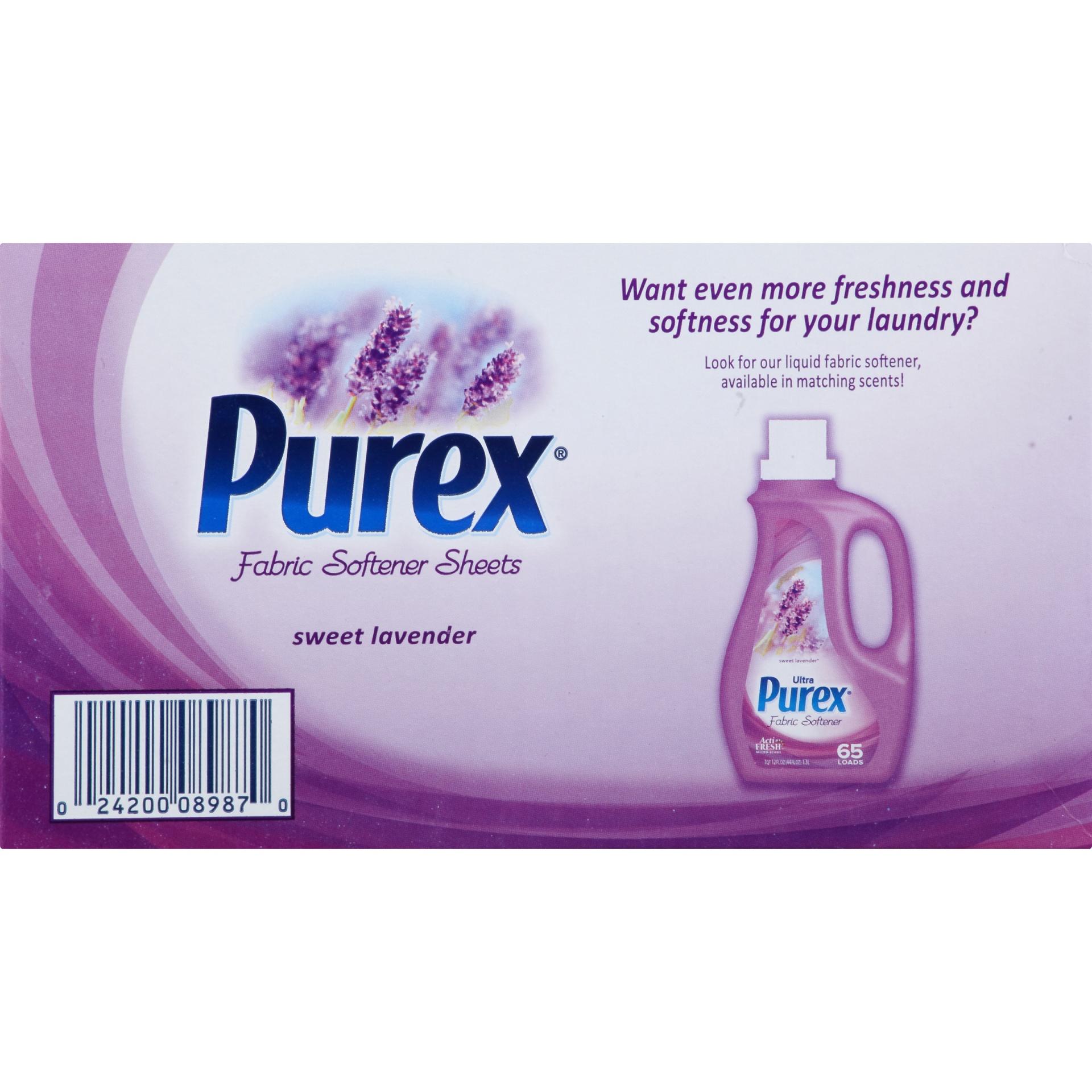 slide 6 of 7, Purex Sweet Lavender Fabric Softener Sheets, 40 ct