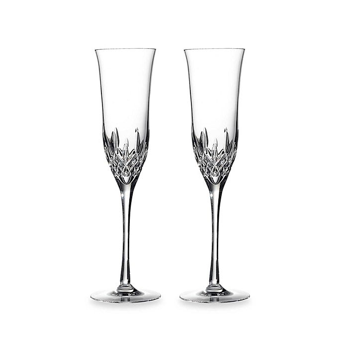 slide 2 of 2, Waterford Lismore Essence Toasting Flutes, 2 ct