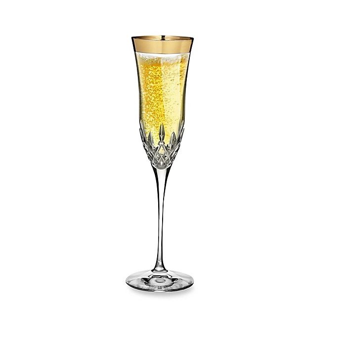 slide 2 of 3, Waterford Lismore Essence Gold Toasting Flutes, 2 ct