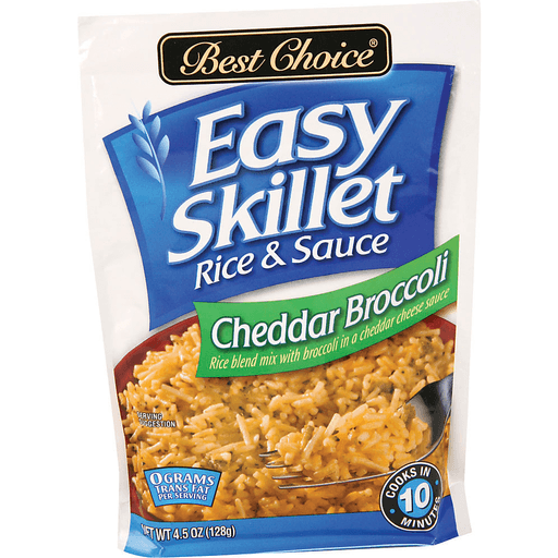 slide 1 of 1, Best Choice Easy Skillet Cheddar Broccoli Rice Sauce, 4.5 oz