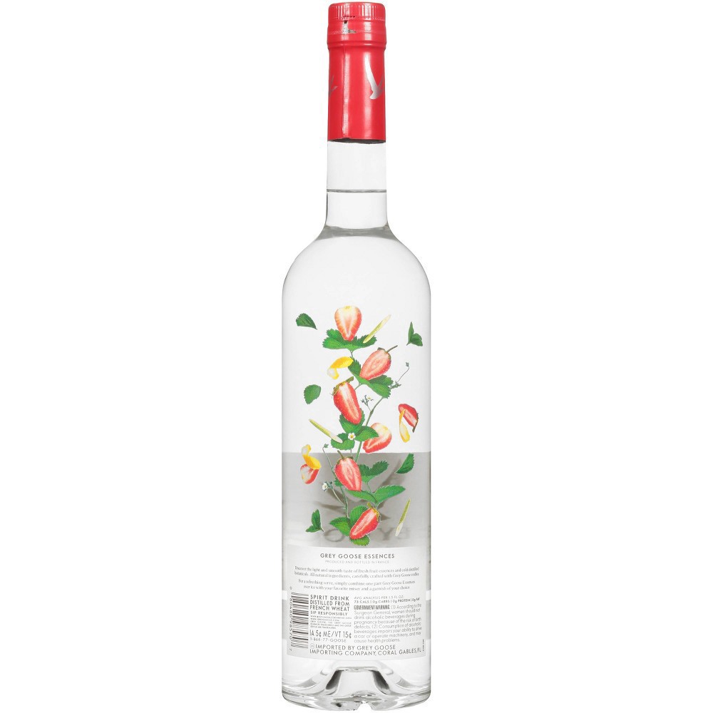 slide 2 of 4, Grey Goose Essences Strawberry And Lemongrass Vodka With Natural Flavors 30% 75Cl/750Ml, 750 ml