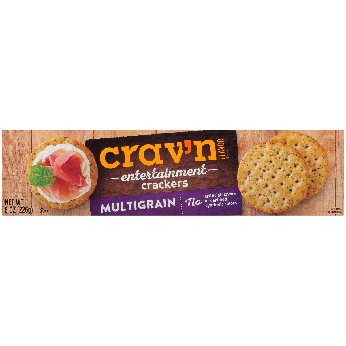slide 2 of 2, Crav'n Flavor Multigrain Entertainment Crackers 8 oz, 8 oz
