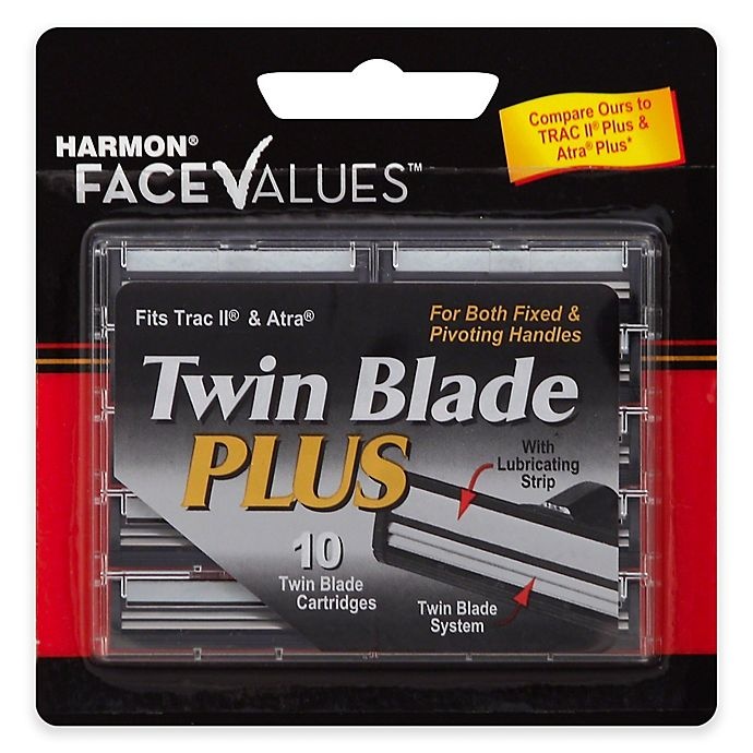 slide 1 of 2, Harmon Face Values Men's Twin Blade Cartridges, 10 ct
