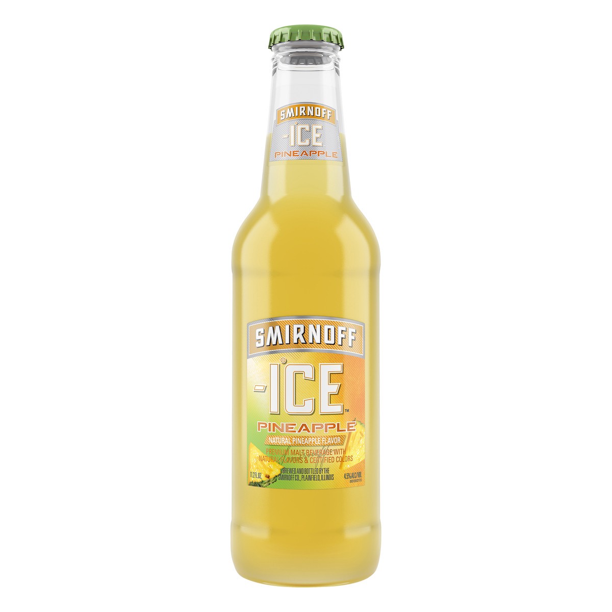 slide 1 of 3, Smirnoff Ice Pineapple Malt Beverage 11.2 oz, 11.2 fl oz