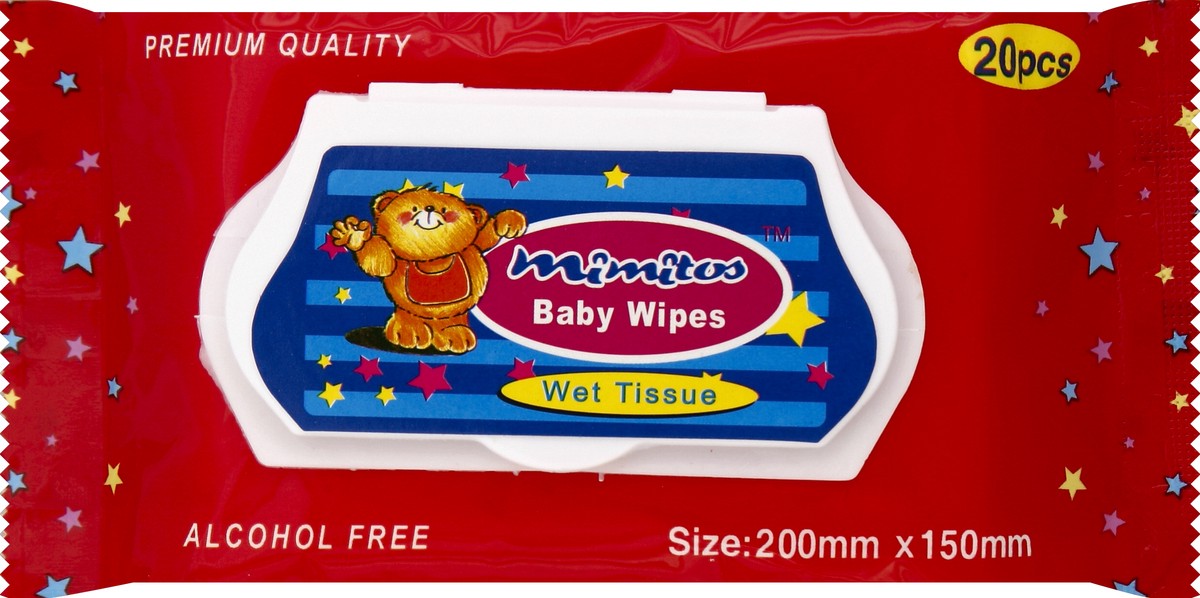 slide 5 of 6, Mimitos Baby Wipes 20 ea, 20 ct