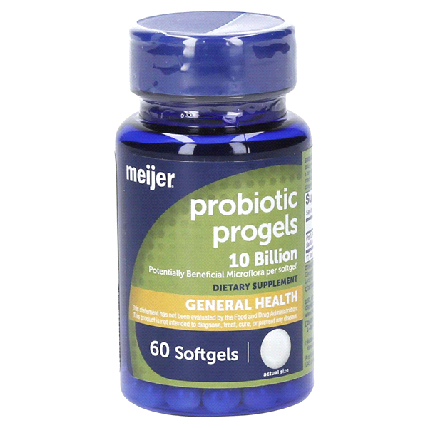 slide 1 of 5, Meijer Probiotic ProGels, 60 ct