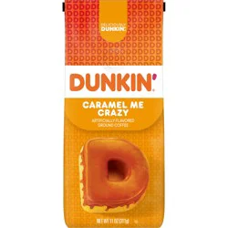 Dunkin'' Dunkin’ Caramel Me Crazy Ground Coffee, 11 Ounces